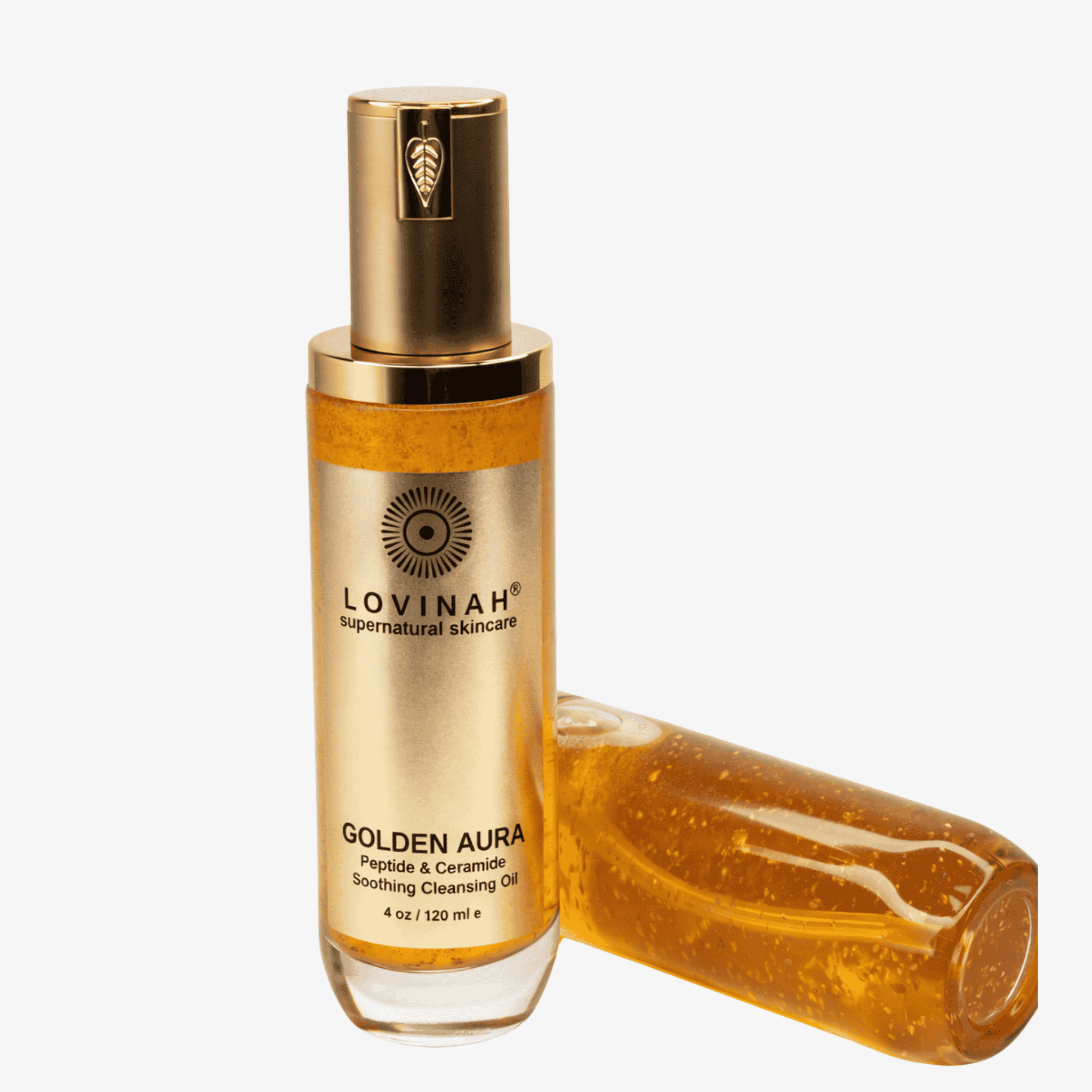 GOLDEN AURA CLEANSING OIL - Peptide & Ceramide Soothing Cleansing Oil