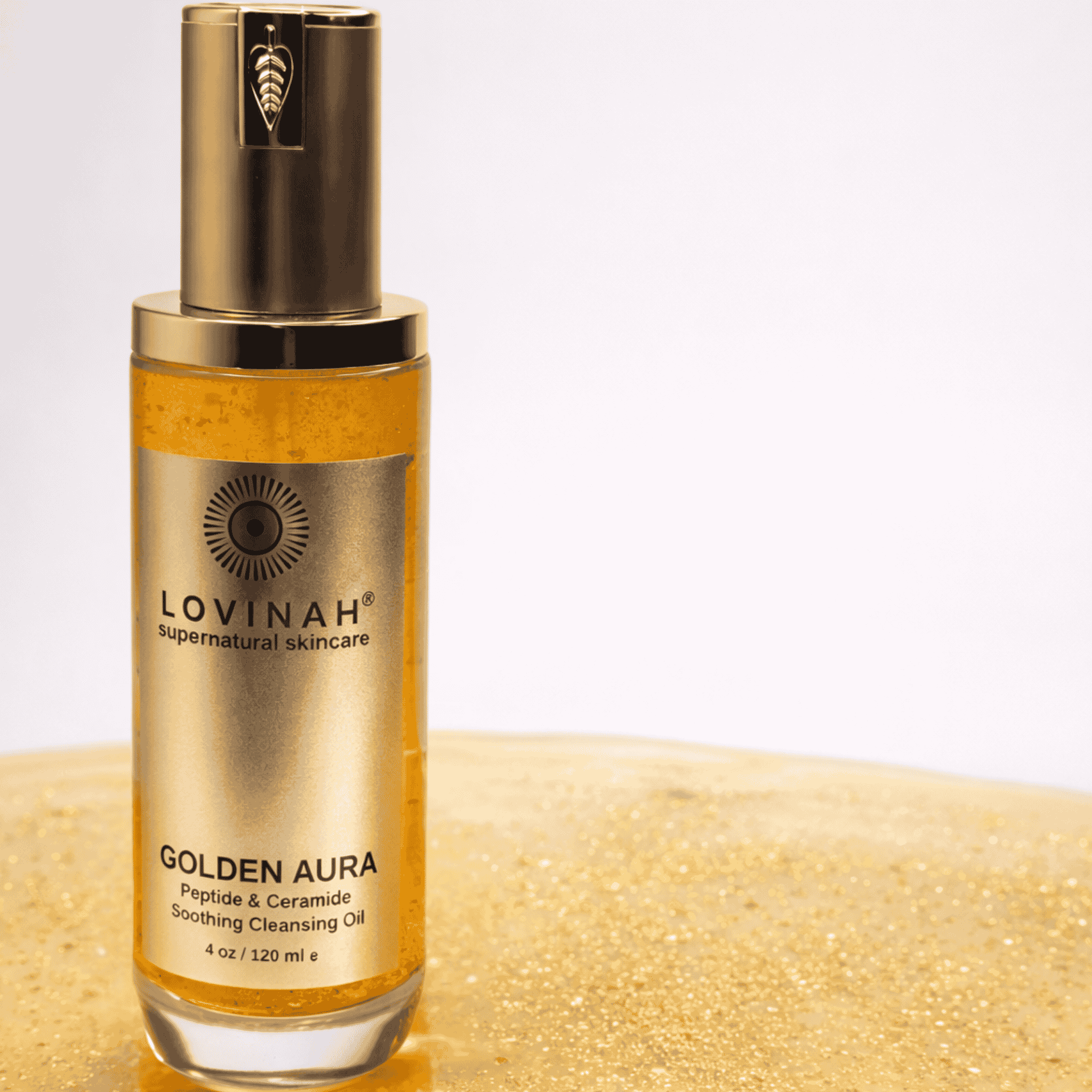 GOLDEN AURA CLEANSING OIL - Peptide & Ceramide Soothing Cleansing Oil
